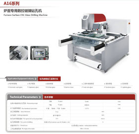 Porcelana Perforadora de cristal de la estufa de poco ruido, perforadora del agujero del CNC completamente automática proveedor