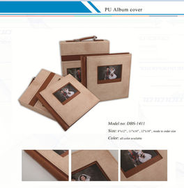 Cubiertas del álbum de la PU/cubierta del álbum del cuero, cubierta de cuero modificada para requisitos particulares del álbum con las cubiertas del álbum de la maleta/PU proveedor