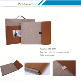 Cubiertas del álbum de la PU/cubierta del álbum del cuero, cubierta de cuero modificada para requisitos particulares del álbum con las cubiertas del álbum de la maleta/PU proveedor